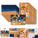 Maxbell Nativity Sticker Scene Kits Funny Nativity DIY Stickers Christmas DIY Crafts Style A