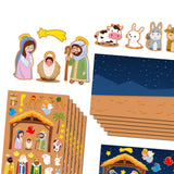 Maxbell Nativity Sticker Scene Kits Funny Nativity DIY Stickers Christmas DIY Crafts Style A