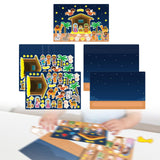 Maxbell Nativity Sticker Scene Kits Funny Nativity DIY Stickers Christmas DIY Crafts Style C