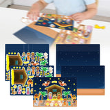Maxbell Nativity Sticker Scene Kits Funny Nativity DIY Stickers Christmas DIY Crafts Style C