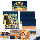Maxbell Nativity Sticker Scene Kits Funny Nativity DIY Stickers Christmas DIY Crafts Style C