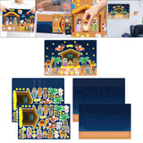 Maxbell Nativity Sticker Scene Kits Funny Nativity DIY Stickers Christmas DIY Crafts Style C