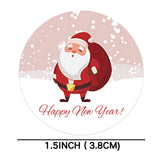 Maxbell 500 Pieces Christmas Labels 1 Roll Round Crafts Decor Stickers Xmas Stickers 3.8cm