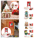 Christmas Crochet Kits Pendant DIY Crochet Doll Kits for Gift Patios Porches Snowman Tapestry