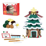 Christmas Crochet Kits Pendant DIY Crochet Doll Kits for Gift Patios Porches Xmas House