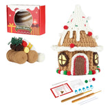 Christmas Crochet Kits Pendant DIY Crochet Doll Kits for Gift Patios Porches Xmas House