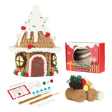 Christmas Crochet Kits Pendant DIY Crochet Doll Kits for Gift Patios Porches Xmas House