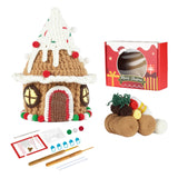 Christmas Crochet Kits Pendant DIY Crochet Doll Kits for Gift Patios Porches Xmas House