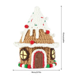 Christmas Crochet Kits Pendant DIY Crochet Doll Kits for Gift Patios Porches Xmas House