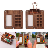 Maxbell Watercolor Palette Wood Paint Palette for Gouache Oil Paint Pigments Acrylic Without Clip