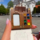 Maxbell Watercolor Palette Wood Paint Palette for Gouache Oil Paint Pigments Acrylic Without Clip