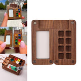 Maxbell Watercolor Palette Wood Paint Palette for Gouache Oil Paint Pigments Acrylic Without Clip