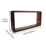 Maxbell 2xShadow Box Picture Frame Dried Flowers Frame Dried Flower Dark Wood Color