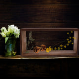 Maxbell 2xShadow Box Picture Frame Dried Flowers Frame Dried Flower Dark Wood Color