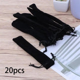 20x Velvet Pen Pouch School Drawstring Pencil Case for Pencil Rollerball Pen