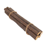 Wood Log Sticks Small Wood Sticks for Vase Filler Woodworking Embellishments 7PCS 40cm Dark Brown Thick