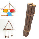 Wood Log Sticks Small Wood Sticks for Vase Filler Woodworking Embellishments 7PCS 40cm Dark Brown Thick