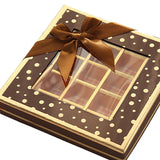 Chocolate Box 25 Grids Valentines Day Gift for Families Thanksgiving Wedding Black