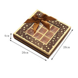 Chocolate Box 25 Grids Valentines Day Gift for Families Thanksgiving Wedding Black