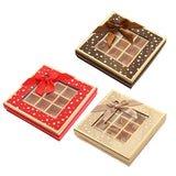 Chocolate Box 25 Grids Valentines Day Gift for Families Thanksgiving Wedding Black