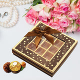 Chocolate Box 25 Grids Valentines Day Gift for Families Thanksgiving Wedding Red