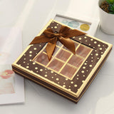 Chocolate Box 25 Grids Valentines Day Gift for Families Thanksgiving Wedding Red