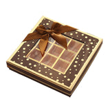 Chocolate Box 25 Grids Valentines Day Gift for Families Thanksgiving Wedding Black