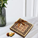 Chocolate Box 25 Grids Valentines Day Gift for Families Thanksgiving Wedding Black