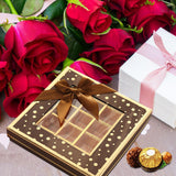 Chocolate Box 25 Grids Valentines Day Gift for Families Thanksgiving Wedding Black