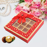 Chocolate Box 25 Grids Valentines Day Gift for Families Thanksgiving Wedding Khaki