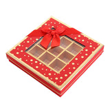 Chocolate Box 25 Grids Valentines Day Gift for Families Thanksgiving Wedding Red