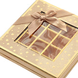 Chocolate Box 25 Grids Valentines Day Gift for Families Thanksgiving Wedding Khaki