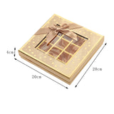 Chocolate Box 25 Grids Valentines Day Gift for Families Thanksgiving Wedding Khaki