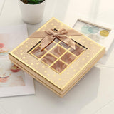 Chocolate Box 25 Grids Valentines Day Gift for Families Thanksgiving Wedding Khaki