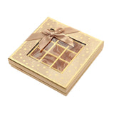 Chocolate Box 25 Grids Valentines Day Gift for Families Thanksgiving Wedding Khaki