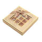 Chocolate Box 25 Grids Valentines Day Gift for Families Thanksgiving Wedding Khaki