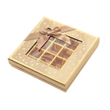 Chocolate Box 25 Grids Valentines Day Gift for Families Thanksgiving Wedding Khaki