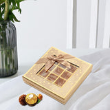 Chocolate Box 25 Grids Valentines Day Gift for Families Thanksgiving Wedding Khaki