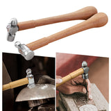 Two Sided Chasing Hammer for Jewelry Making for Metalworking Silversmiths