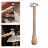 Two Sided Chasing Hammer for Jewelry Making for Metalworking Silversmiths