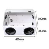 Maxbell Grinding Dust Box Portable Polishing Box for Polishing Metal Cutting Sanding 45cmx30cmx30cm