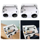 Maxbell Grinding Dust Box Portable Polishing Box for Polishing Metal Cutting Sanding 45cmx30cmx30cm