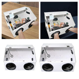 Maxbell Grinding Dust Box Portable Polishing Box for Polishing Metal Cutting Sanding 45cmx30cmx30cm