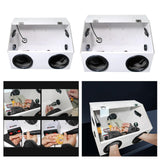 Maxbell Grinding Dust Box Portable Polishing Box for Polishing Metal Cutting Sanding 45cmx30cmx30cm