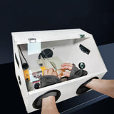 Maxbell Grinding Dust Box Portable Polishing Box for Polishing Metal Cutting Sanding 45cmx30cmx30cm
