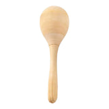 Maxbell 2x8x Wood Maracas Mini Hand Percussion Rattles for Painting Craft Decor Fiesta M