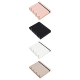 Maxbell Pin Display Holder 4 Pages Trading Pin Book for Home Tabletop Dressing Table Pink
