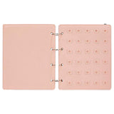 Maxbell Pin Display Holder 4 Pages Trading Pin Book for Home Tabletop Dressing Table Pink