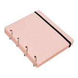 Maxbell Pin Display Holder 4 Pages Trading Pin Book for Home Tabletop Dressing Table Pink