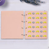 Maxbell Pin Display Holder 4 Pages Trading Pin Book for Home Tabletop Dressing Table Pink